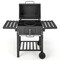 Extra Large Outdoor Charcoal Grill 611 Sq.In. Cooking Space, Adjustable Height Tray, Folding Tables